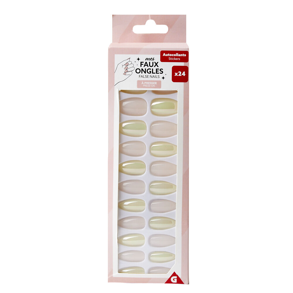 Faux ongles x24 adhésifs