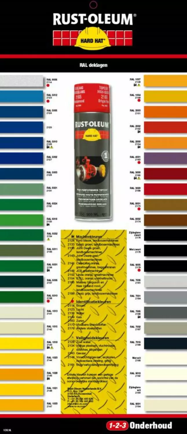 Rust-Oleum Hard Hat 2133 - RAL 6018 geelgroen - 0,5L