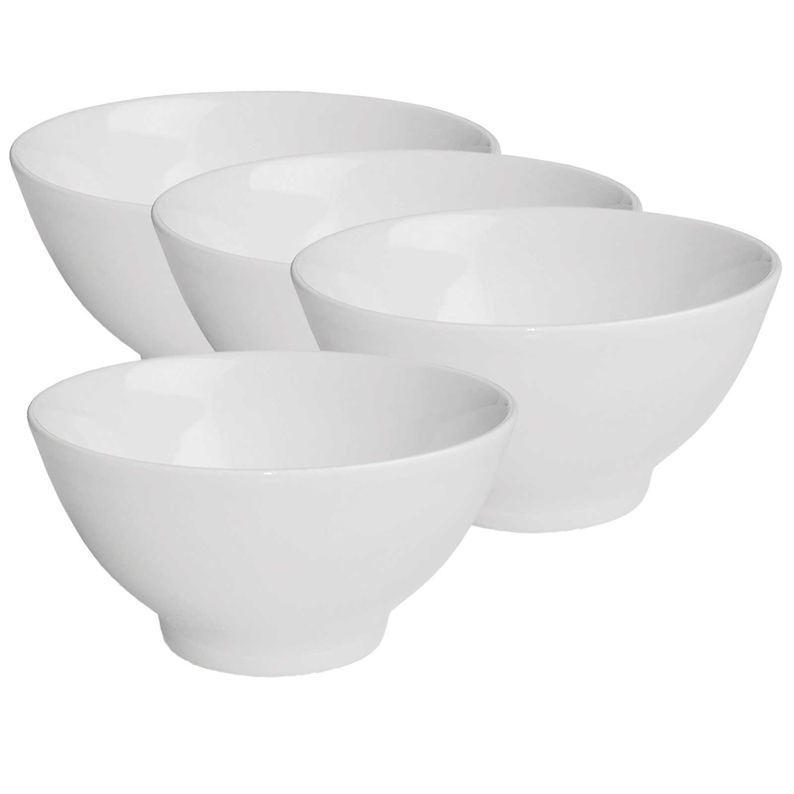 4-teiliges Müslischalen-Set - weiß - Ø 14 cm