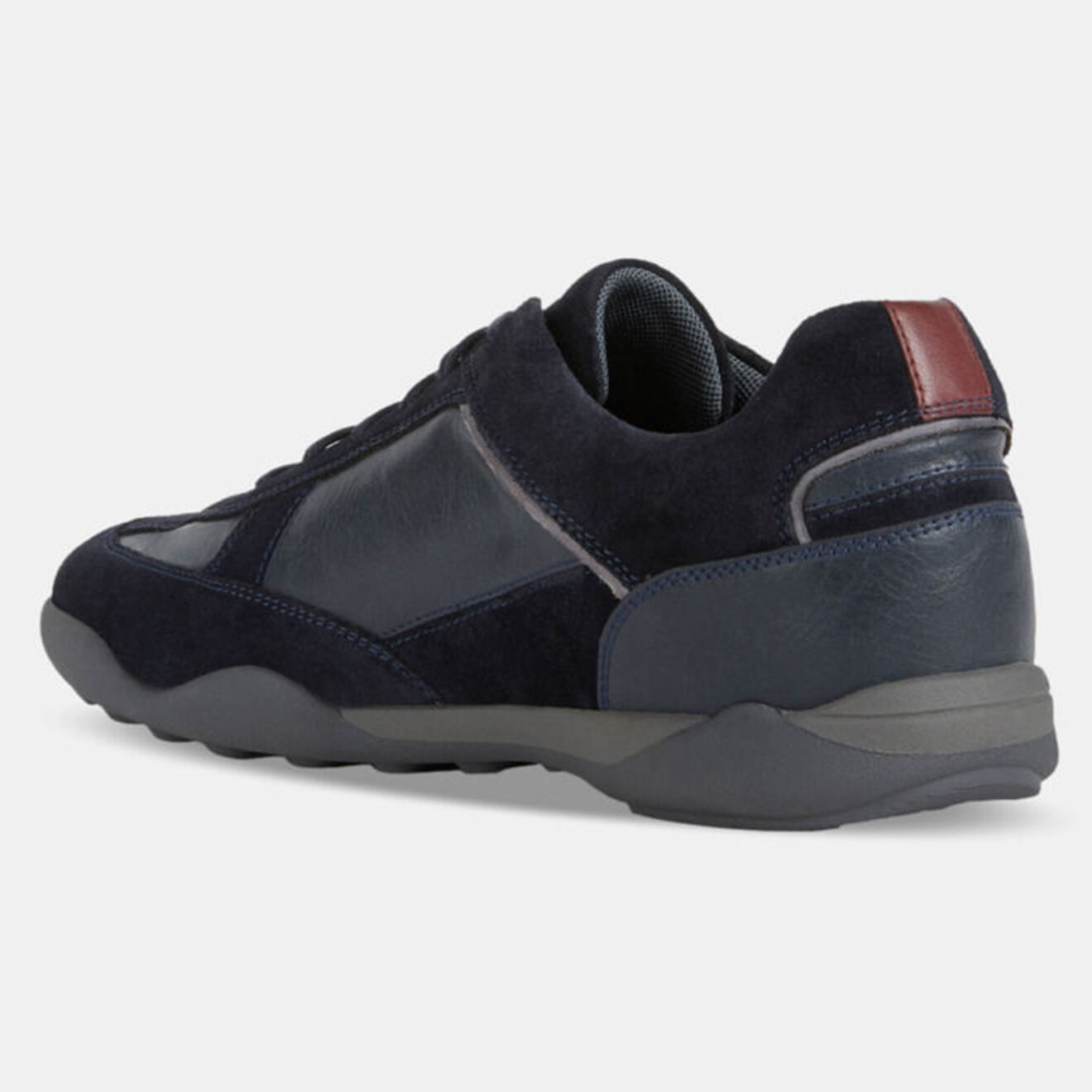 Geox Baskets en Cuir et Velours de Cuir Metodo bleu marine