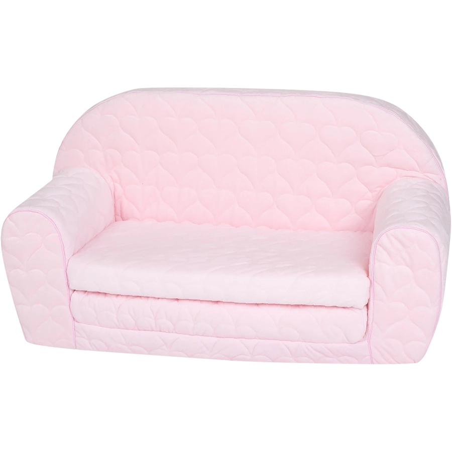 knorr toys® Kindersofa Cosy heart rose rosa