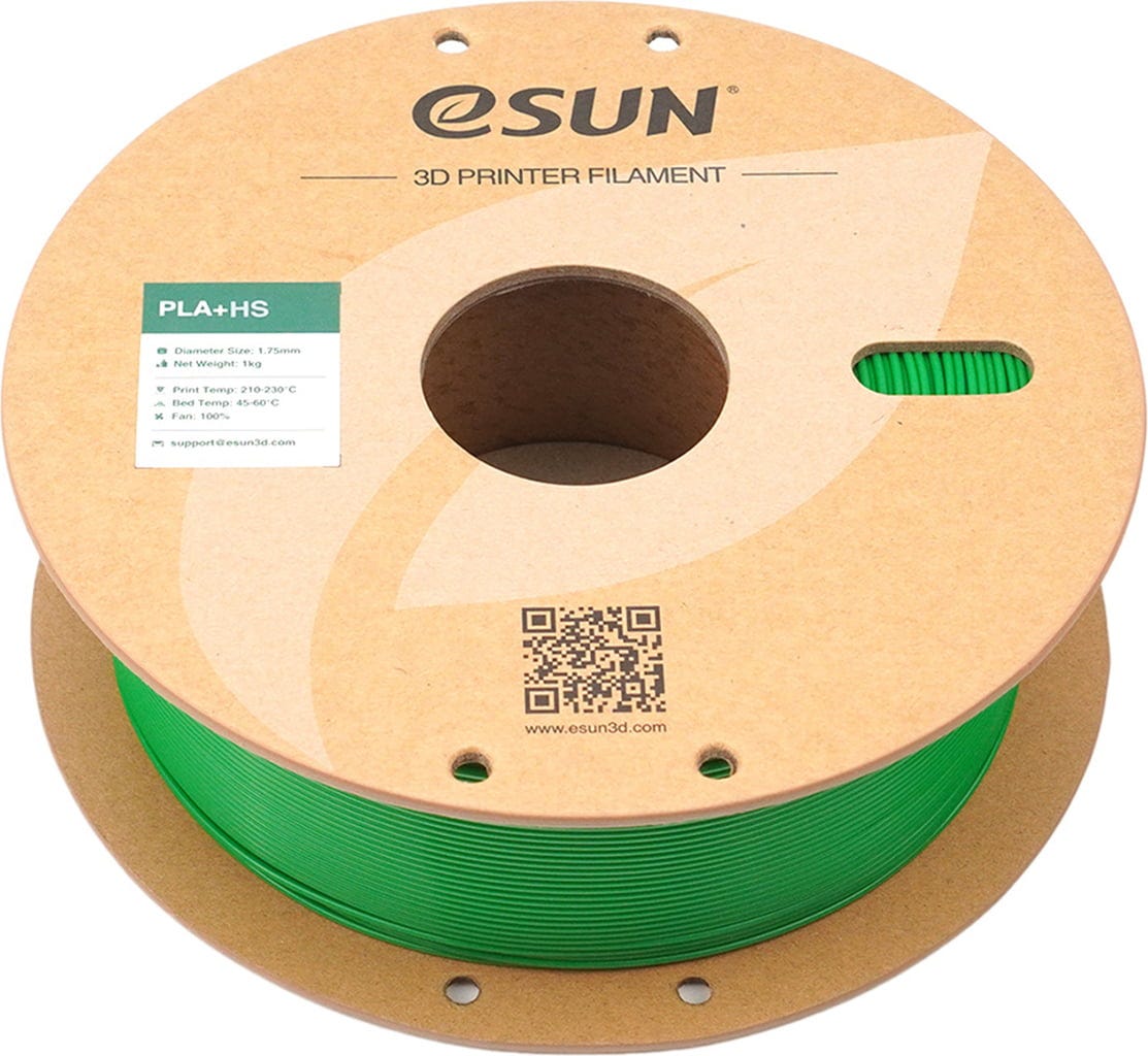 eSUN  PLA+HS Grass Green, 1,75 mm / 1000 g    PLA Filament für den Hochgeschwindigkeitsdruck in Grass Green
