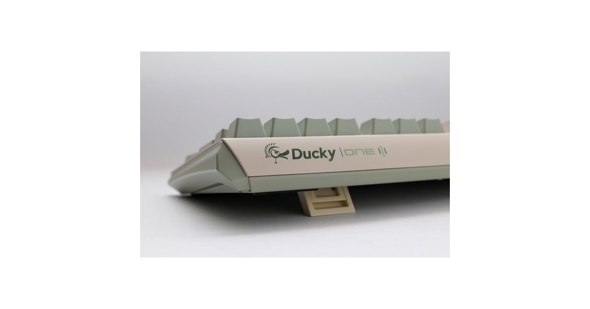 DuckyOne 3 Matcha TKL, toetsenbord  (Crème/groen, US lay-out, Cherry MX Brown, PBT Double Shot, hot swap)