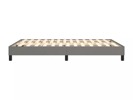 Sommier à lattes de lit Gris foncé 140x190 cm Tissu