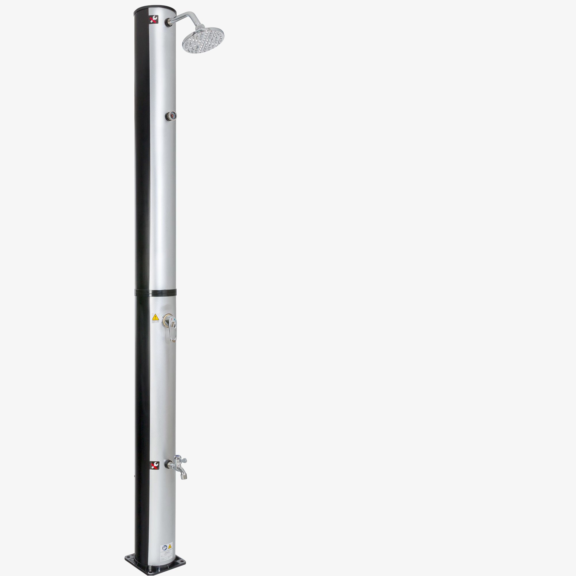 Solardusche 37L silber