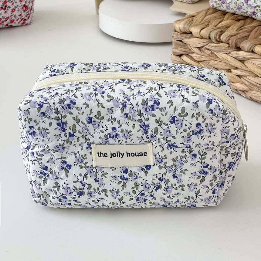 ZenlyHabit - Make-uptas / etui van bloemenstof