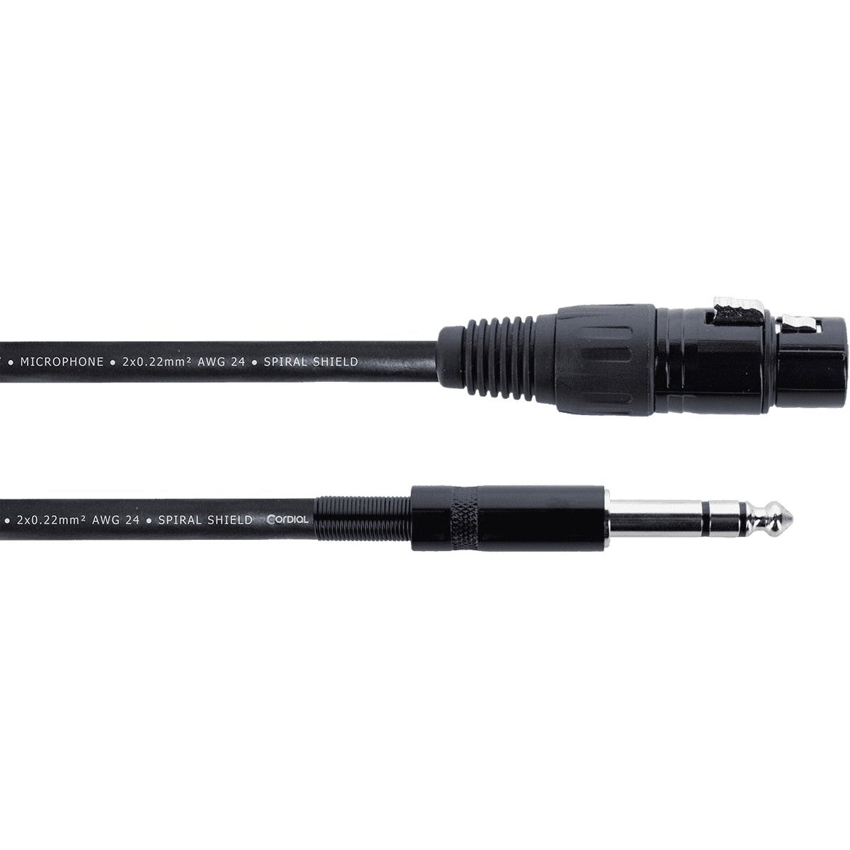 Cordial EM1FV Elements verloopkabel XLR female - 6.3mm TRS jack 1m