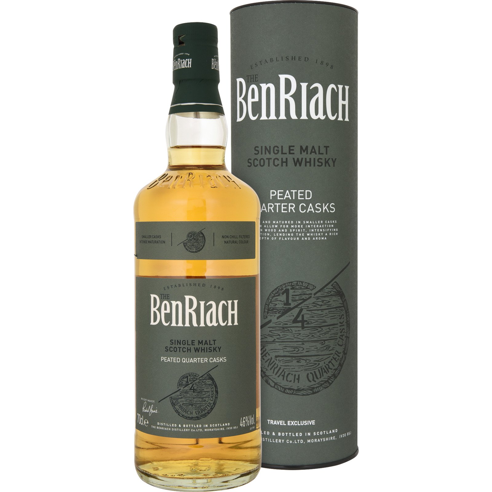Benriach Peated Quarter Cask Single Malt Whisky 70 cl