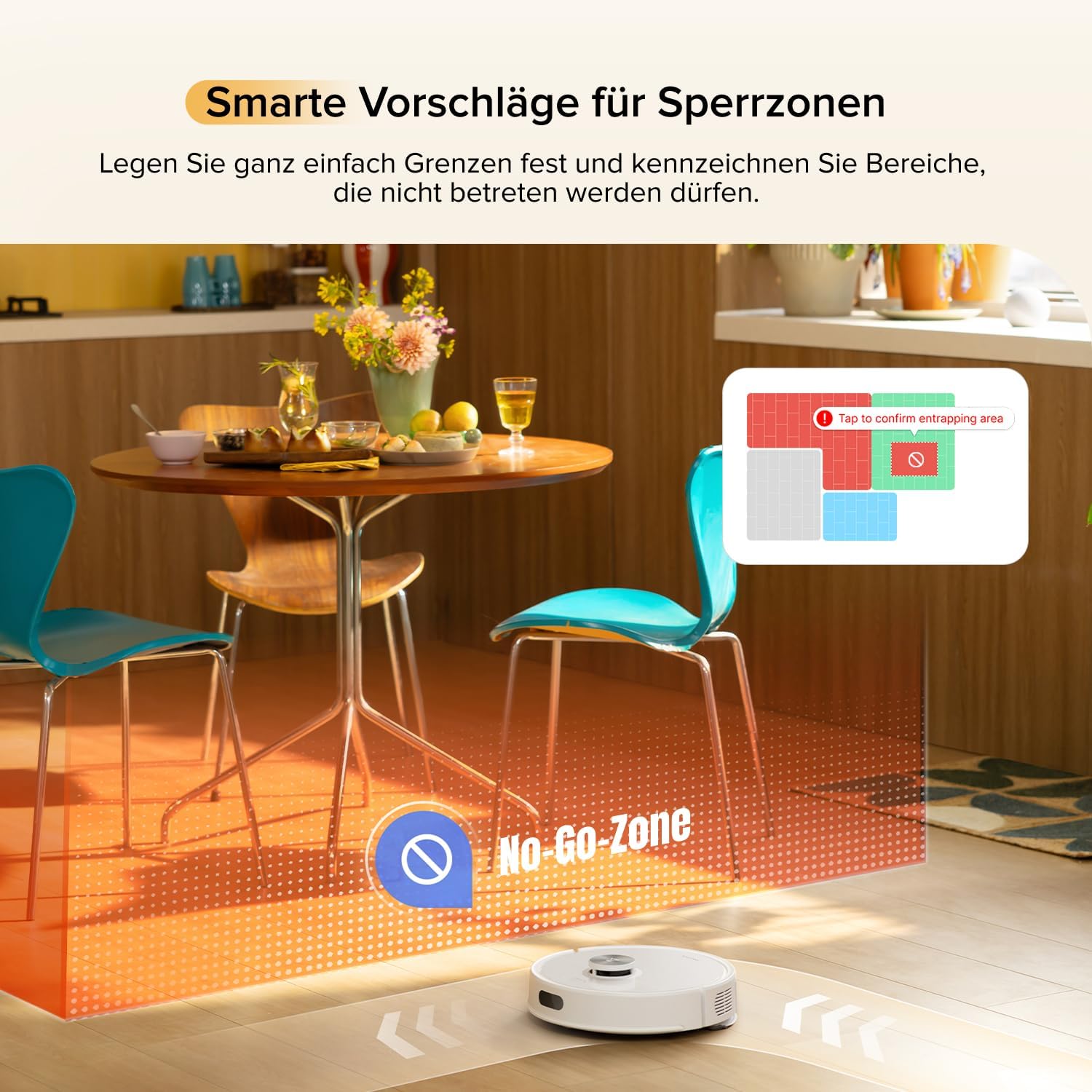 roborock Q7 M5 Saugroboter mit Wischfunktion, 10.000Pa Starker Saugkraft, Dual Anti-Tangle-System, 150Min Laufzeit, LiDAR Navigation, Staubsauger Roboter für Teppich, Tierhaare, APP Steuerung(Weiß)