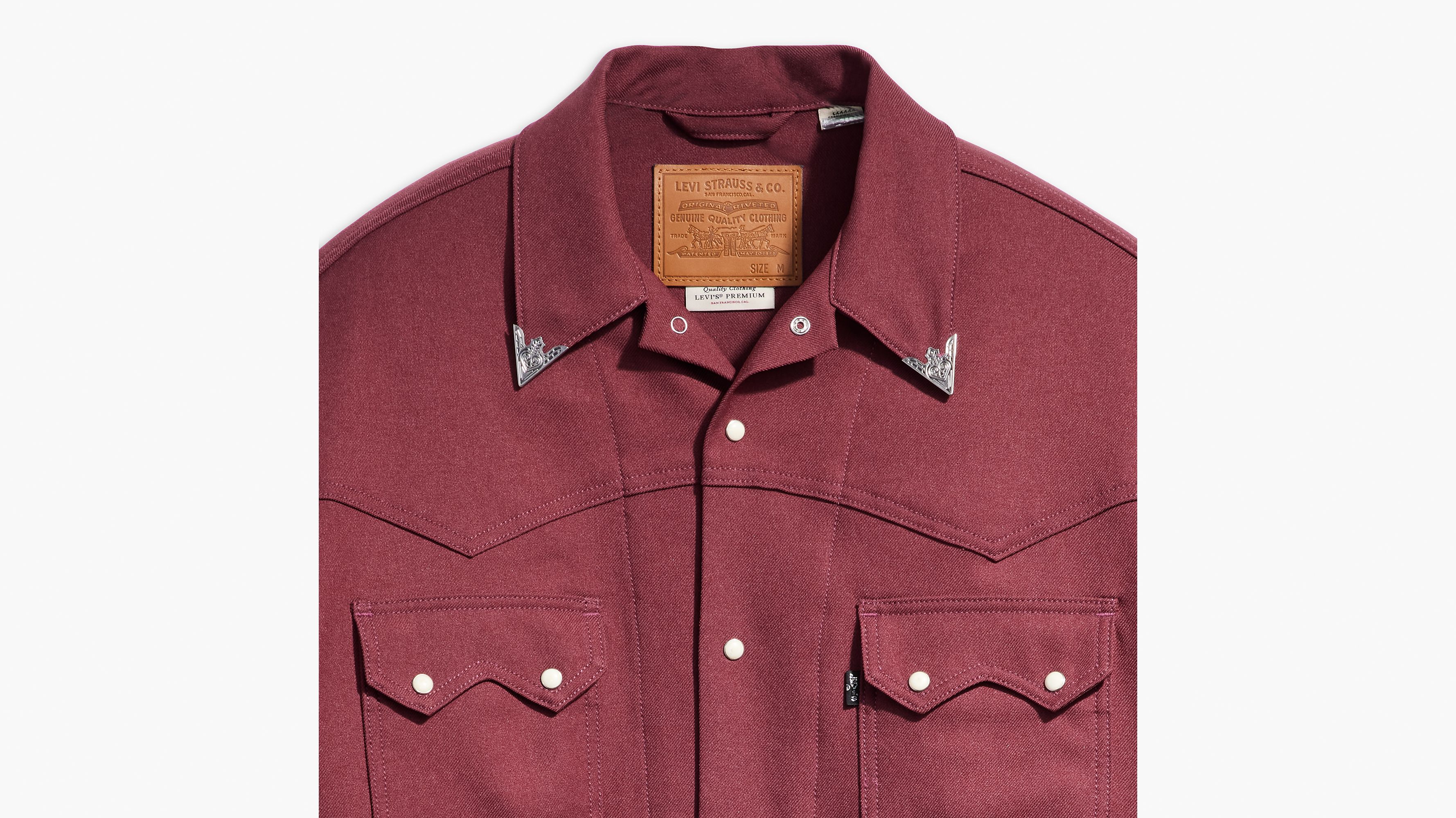 Veste Trucker Western - Red Mahogany - Rouge