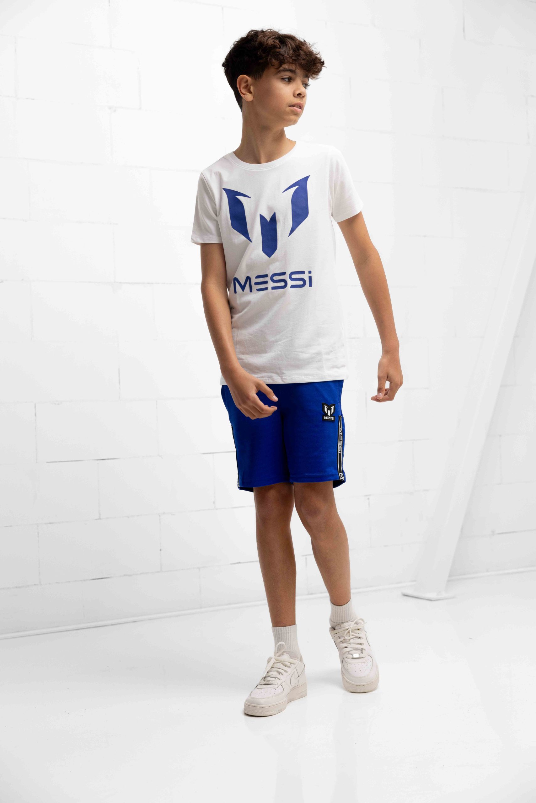Vingino x Messi Logo T-Shirt Kids Wit