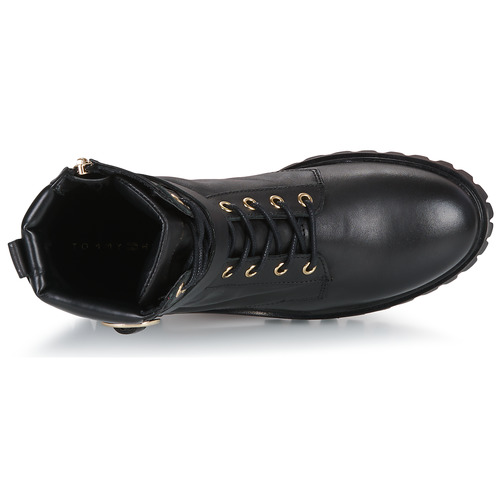 Tommy Hilfiger - Buckle Lace Up Boot - Noir