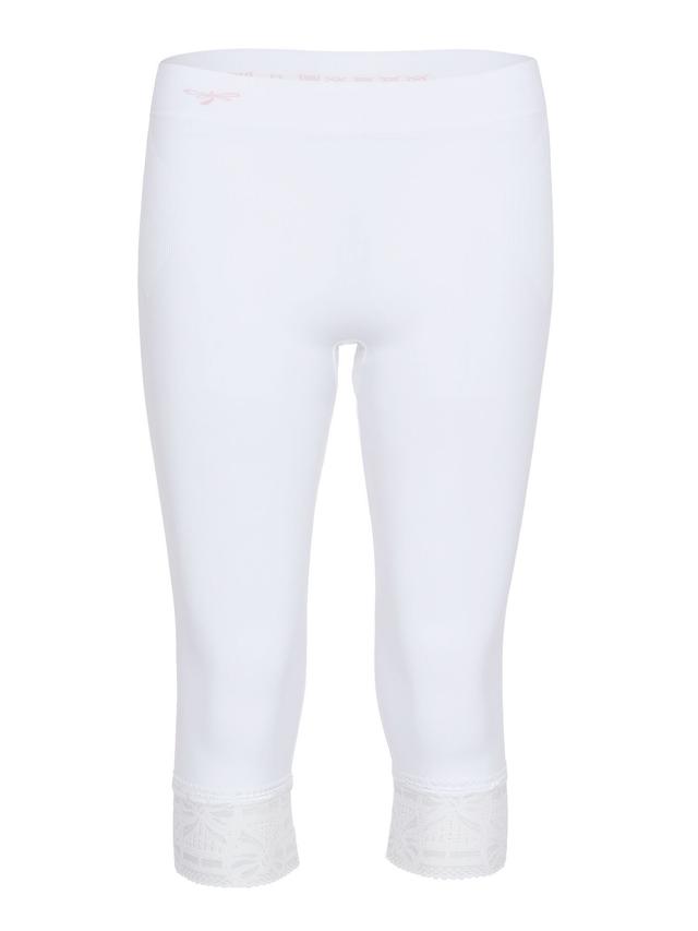 Capri-Leggings mit Schleifenspitze