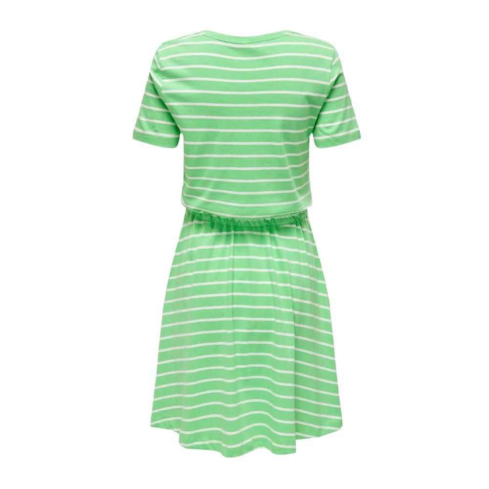 Only Robe à Rayure Vert Femme ONLY 15320317