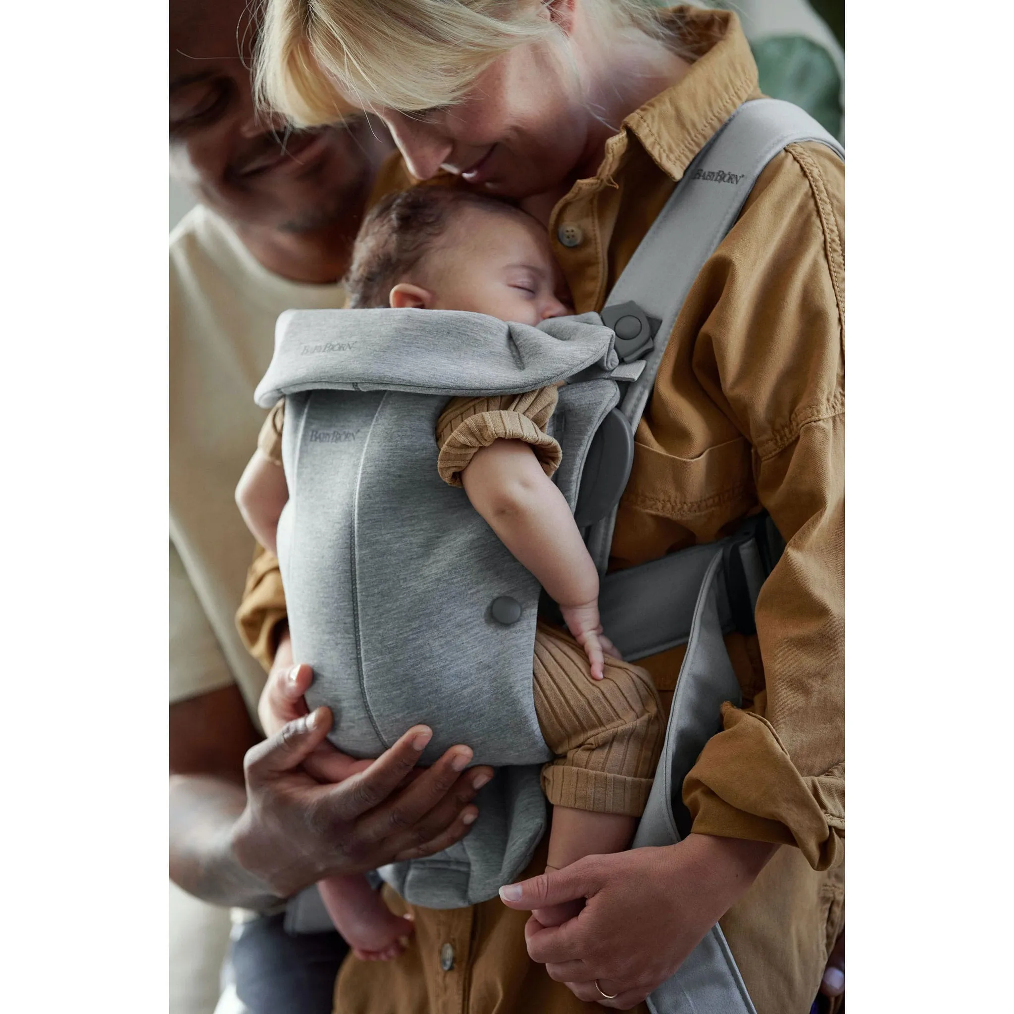 Babybjorn Porte-Bébé Mini 3D Jersey - Gris Light