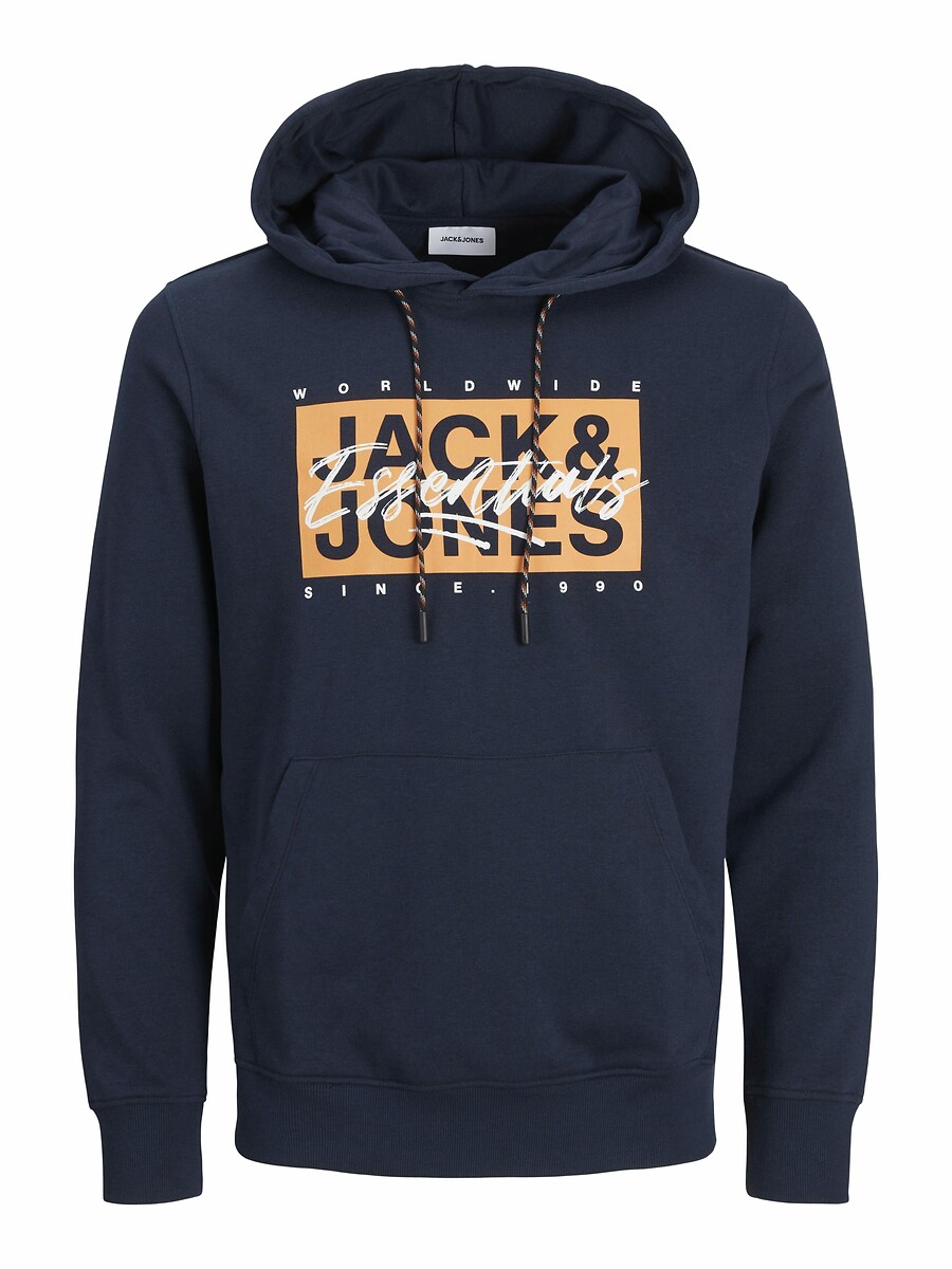 JACK & JONES<br>Moletom com capuz e logotipo