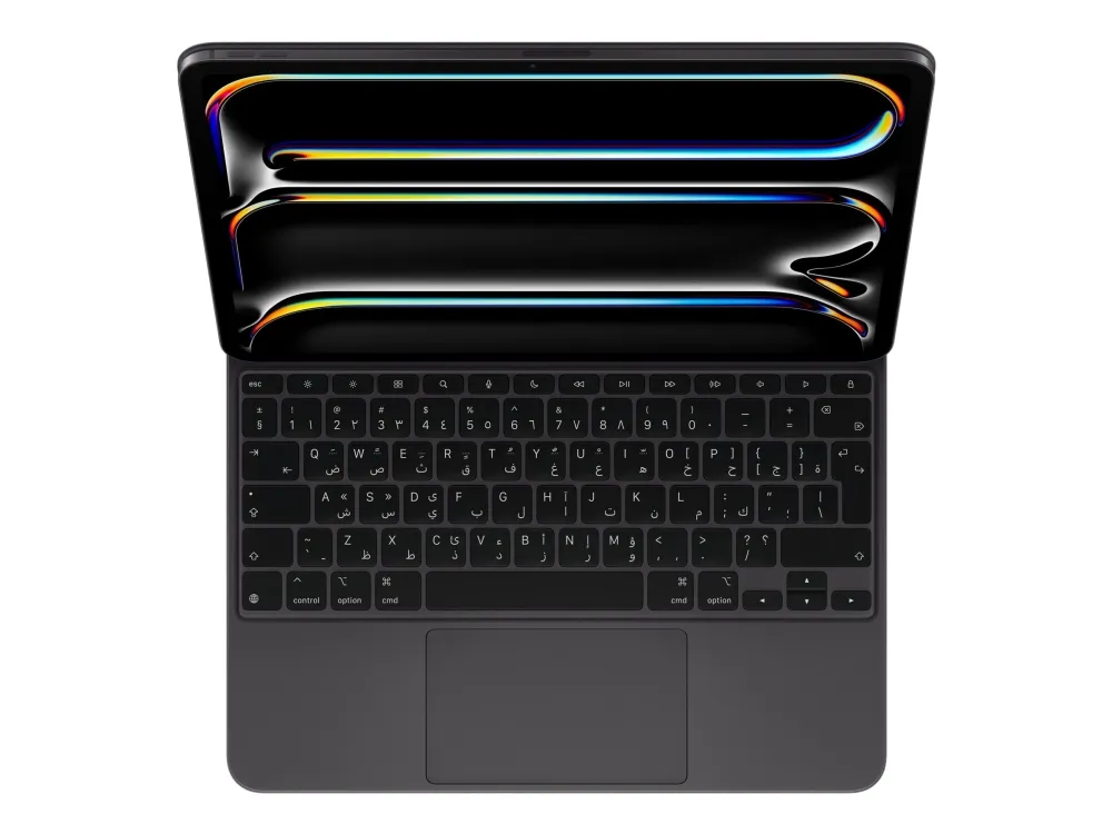 [OUTLET] - Apple Magic Keyboard - Tastatur og folio-kasse - med trackpad - bagbelyst - Apple Smart connector - QWERTY - dansk - sort - for Apple 13-inch iPad Pro M4 Wi-Fi, M4 Wi-Fi   Cellular