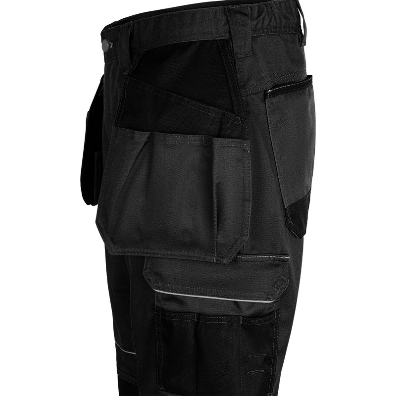 Portwest Urban werkbroek met holsterzakken en kniezakken + gratis kniestukken 60 zwart*
