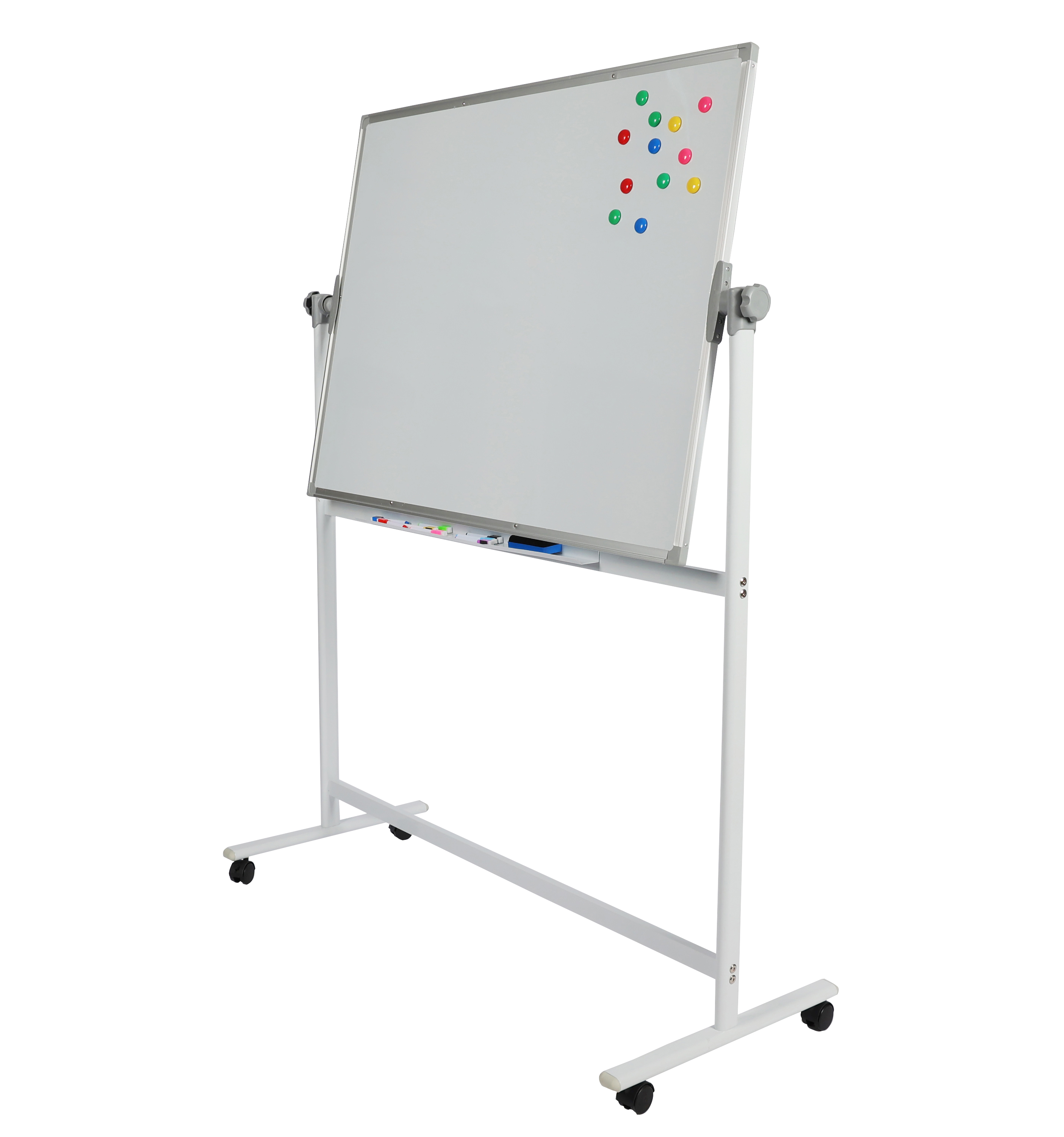 Whiteboard freistehend doppelseitig 120 x 90 cm