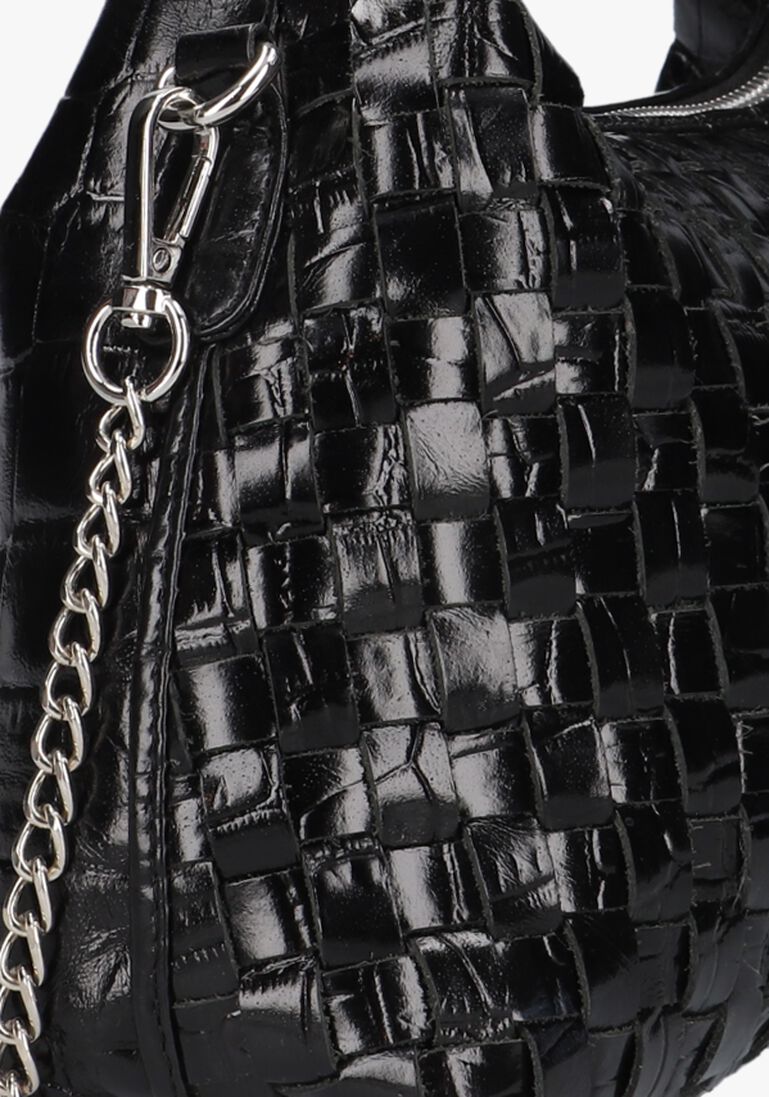 zwarte núnoo crossbodytassen dandy texas braided
