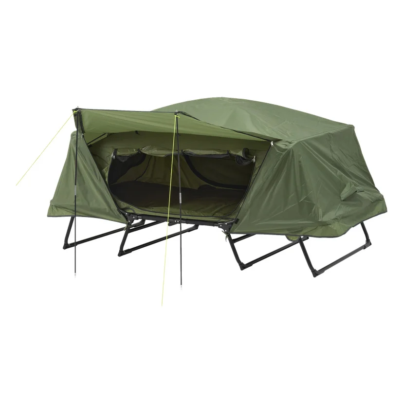 Campingseng med telt 215x125x110 cm
