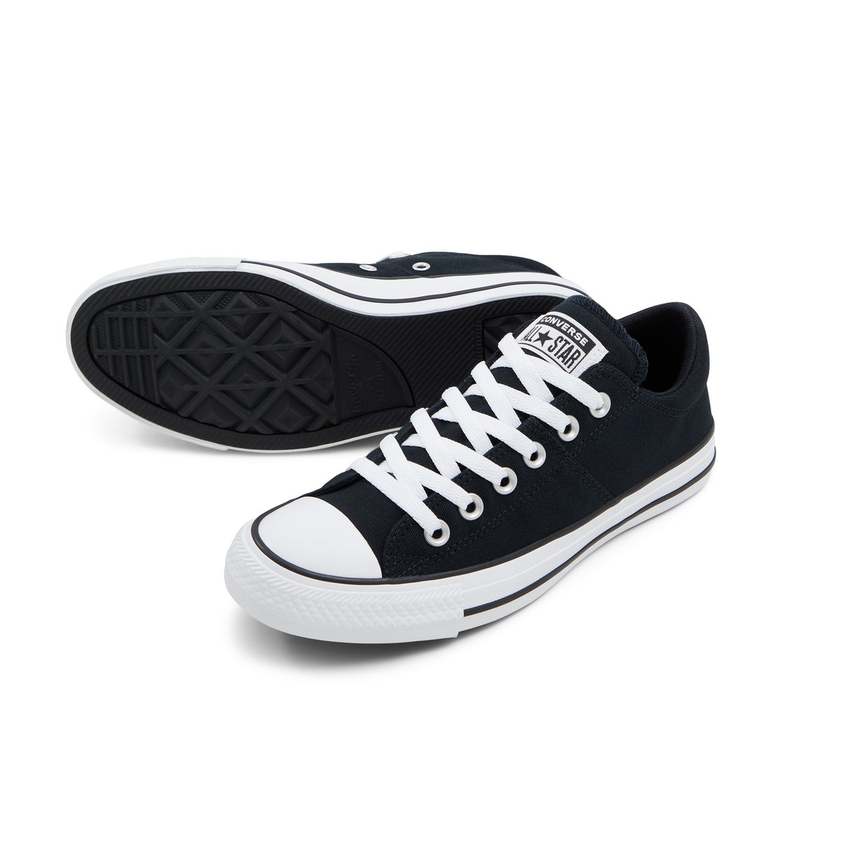 CONVERSE-Ct madison-l-Baskets - Talon plat - Noir/Blanc