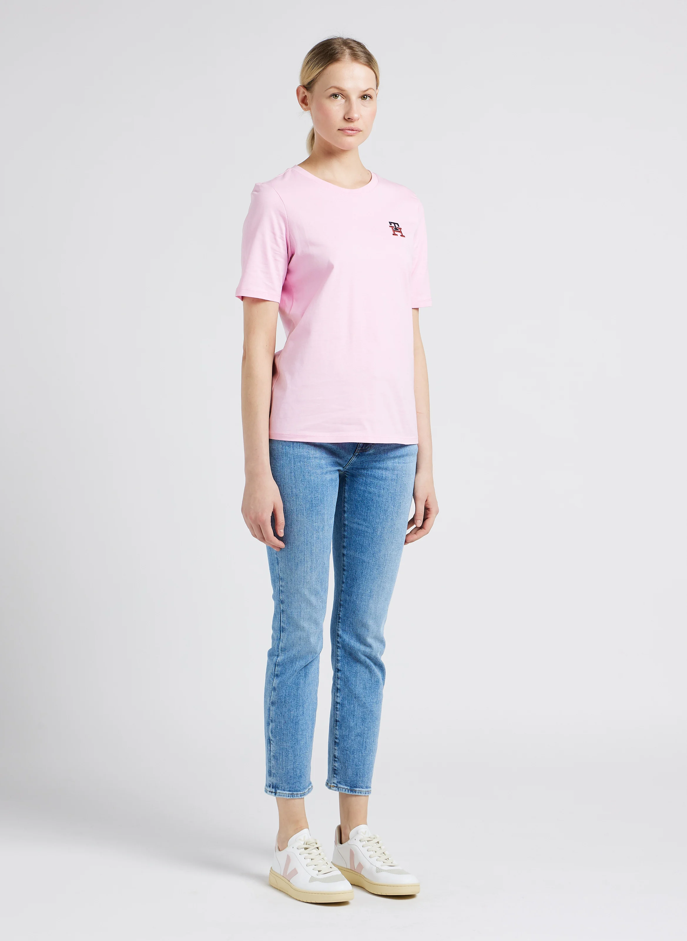 ILLUSION BRIGHTNESS - Jean skinny délavé en coton mélangé| Bleu