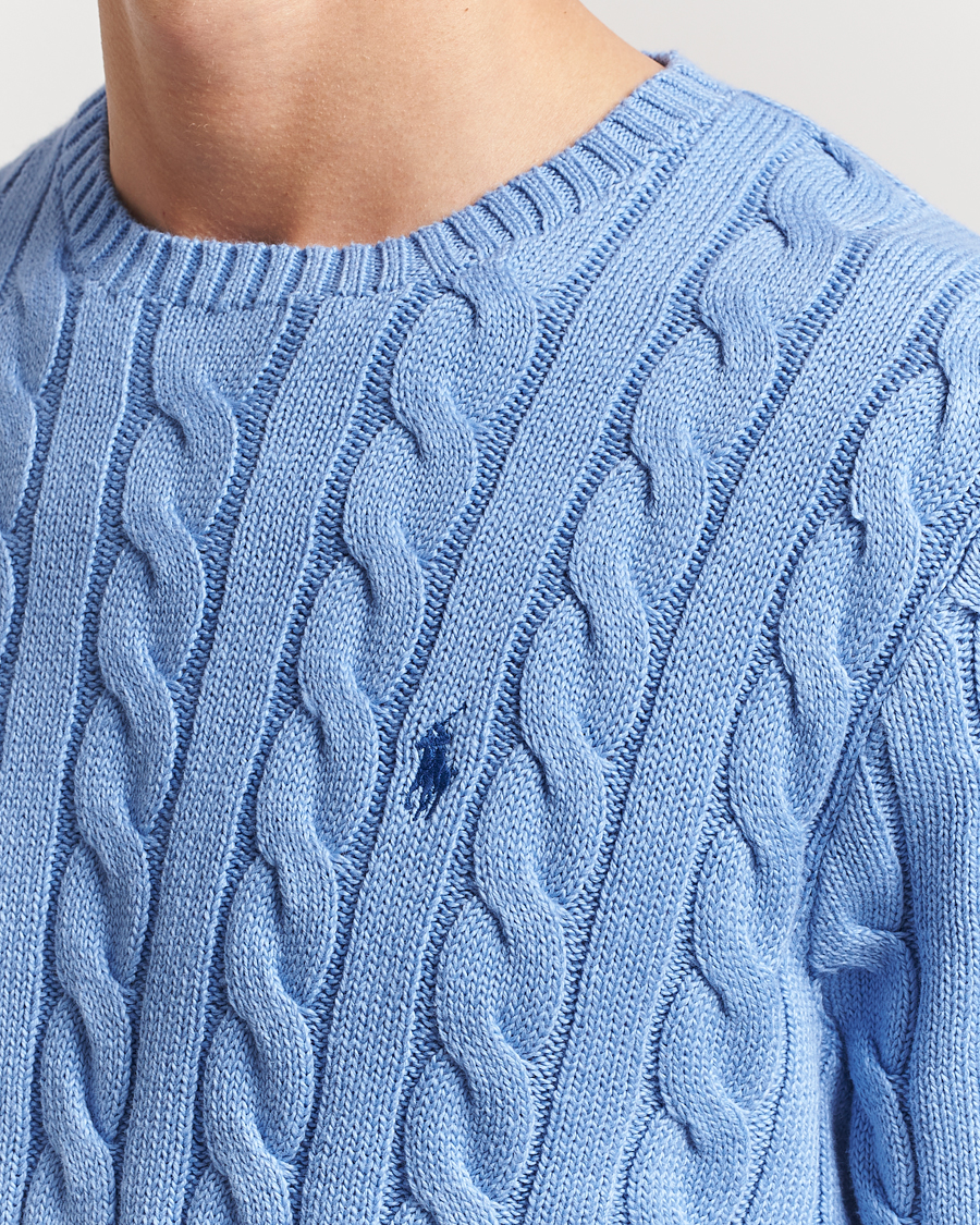Polo Ralph Lauren Cotton Cable Pullover New Litchfield Blue