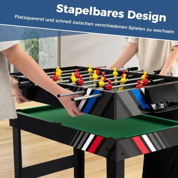 4 i 1 multi-spill bord med bordfotball og biljard biljard og air hockey og bordtennis arkadespillsett