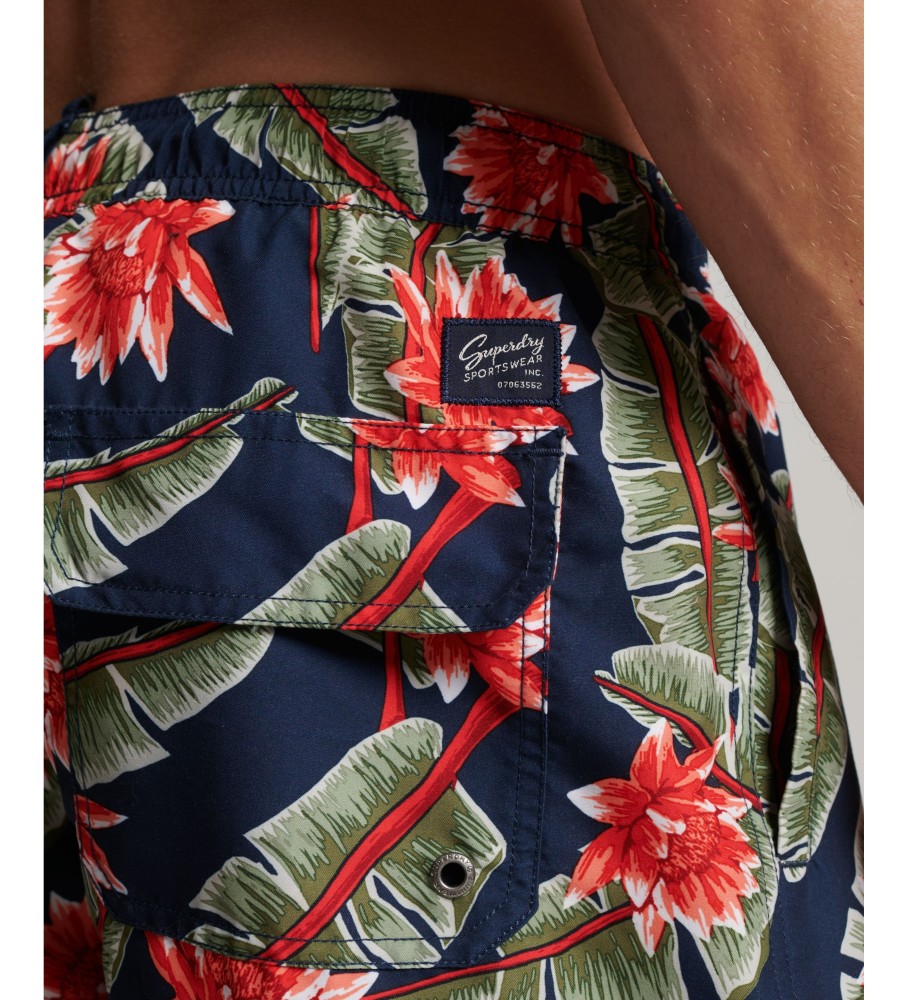 Maiô havaiano Superdry feito com material marinho reciclado