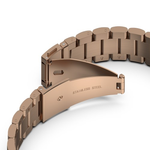 Samsung Galaxy Watch Fit3 (40mm) Edelstahl Armband mit Butterfly Verschluss - Roségold