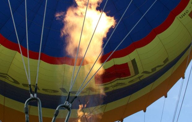 Ballonfahrt mit Start vor der Haustür als Geschenkidee