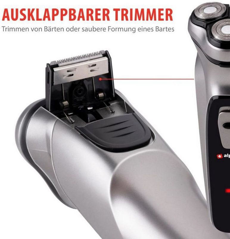 alpina Scheerapparaat met Trimmer - Shaver - Baardtrimmer met Reinigingsborsteltje en Beschermkap