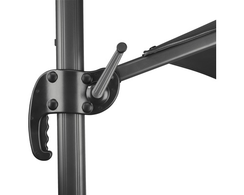 Schneider Rhodos Blacklight parasol Ø 300 cm antraciet