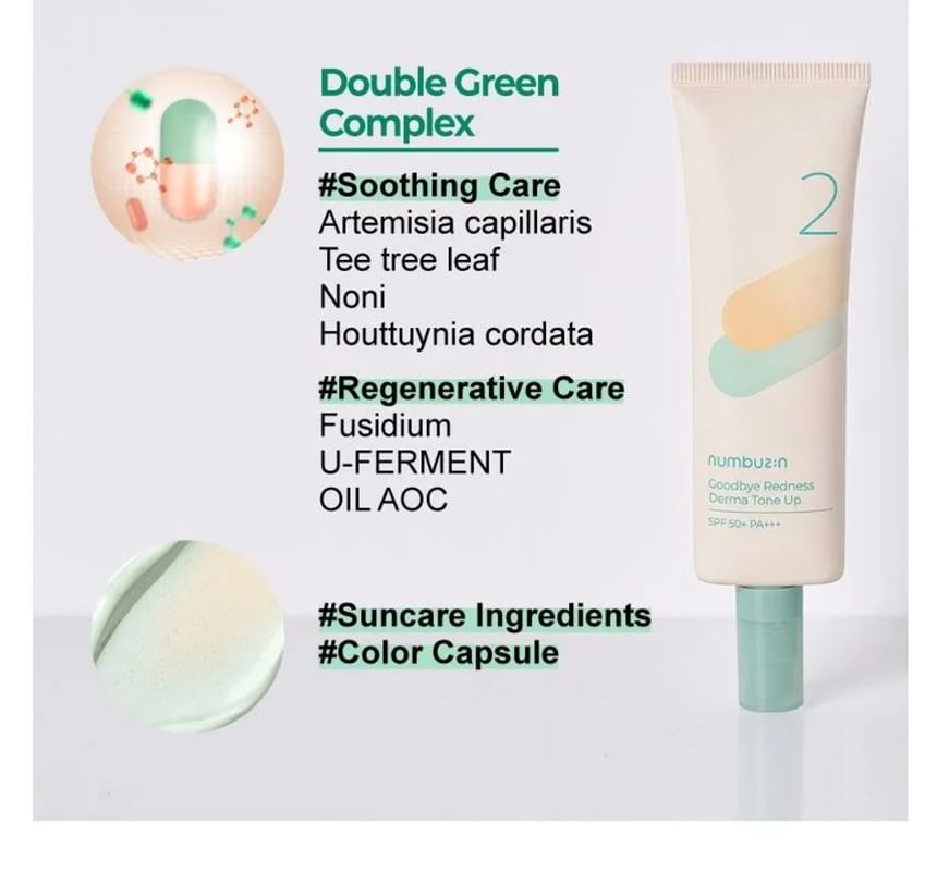 numbuzin - Nr. 2 Vaarwel roodheid Derma Tone Up