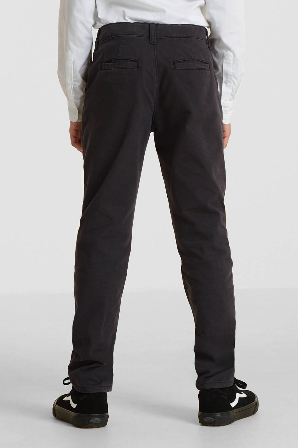 slim fit chino donkergrijs