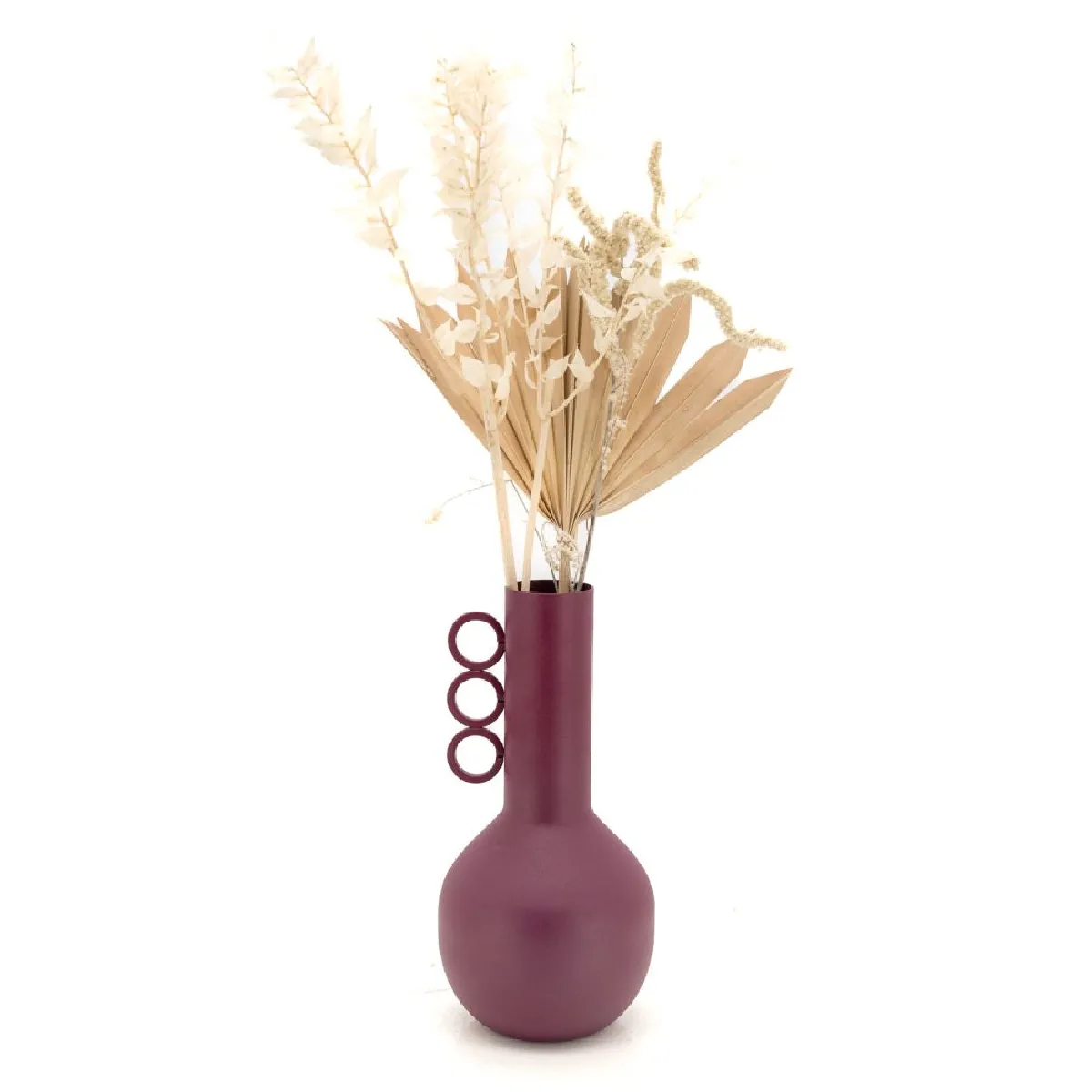 Aubry Gaspard Vase en métal METYK Cassis.
