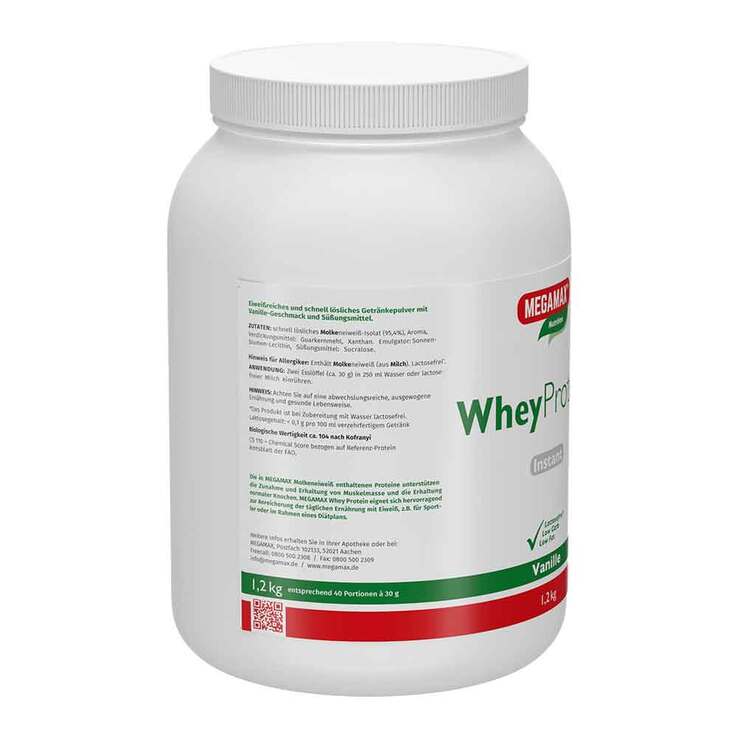 Wheyprotein Lactosefrei Vanille Pulver, 1200 g