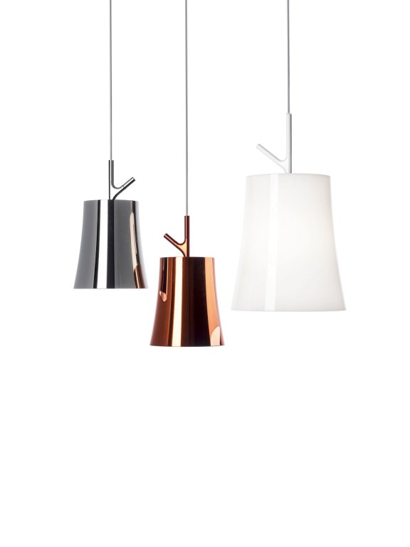 Foscarini Birdie Piccola hanglamp Ø17 wit