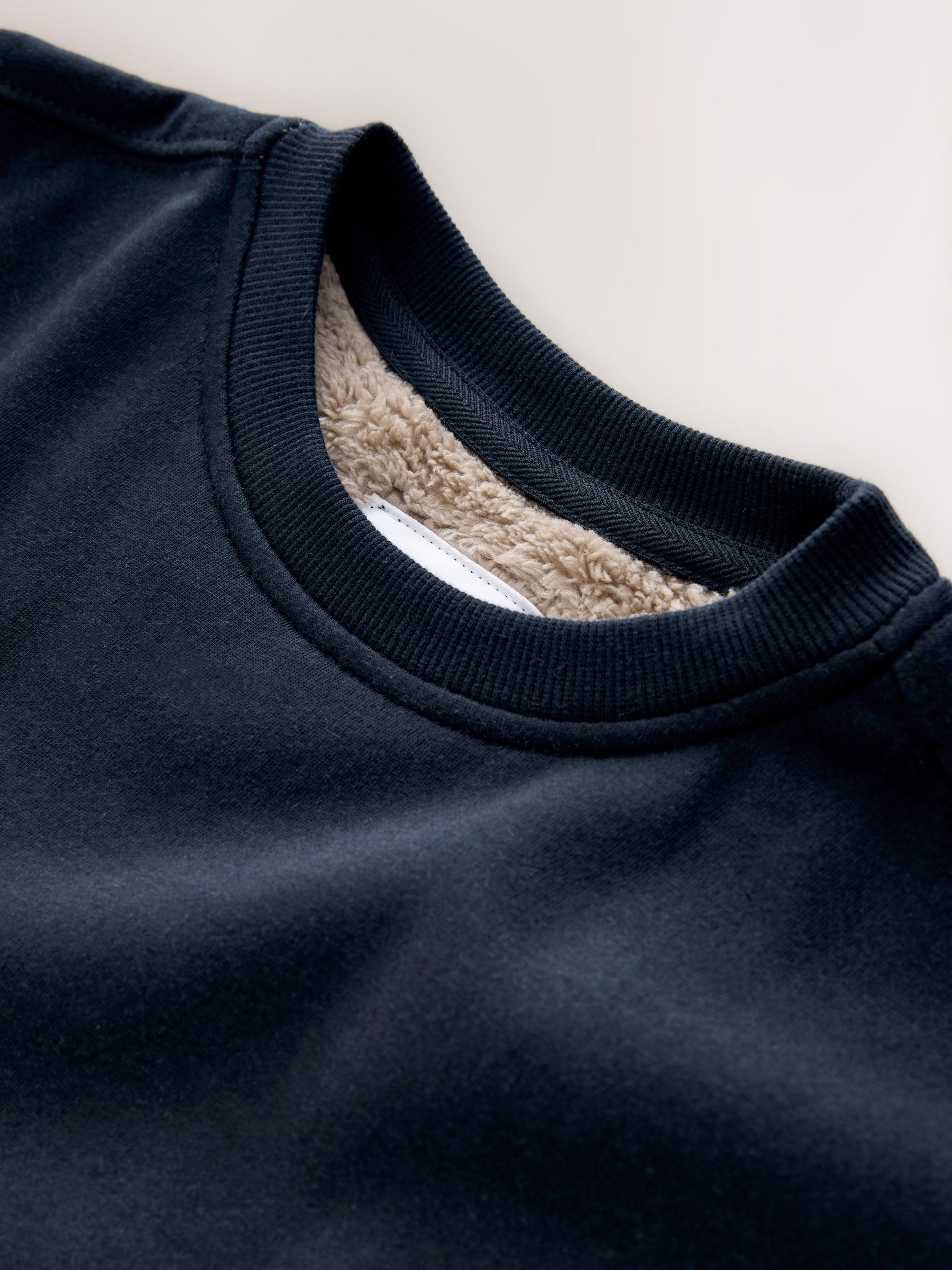 Marineblauw - Enkele behaaglijke fleece pyjama (3 - 16 jr)