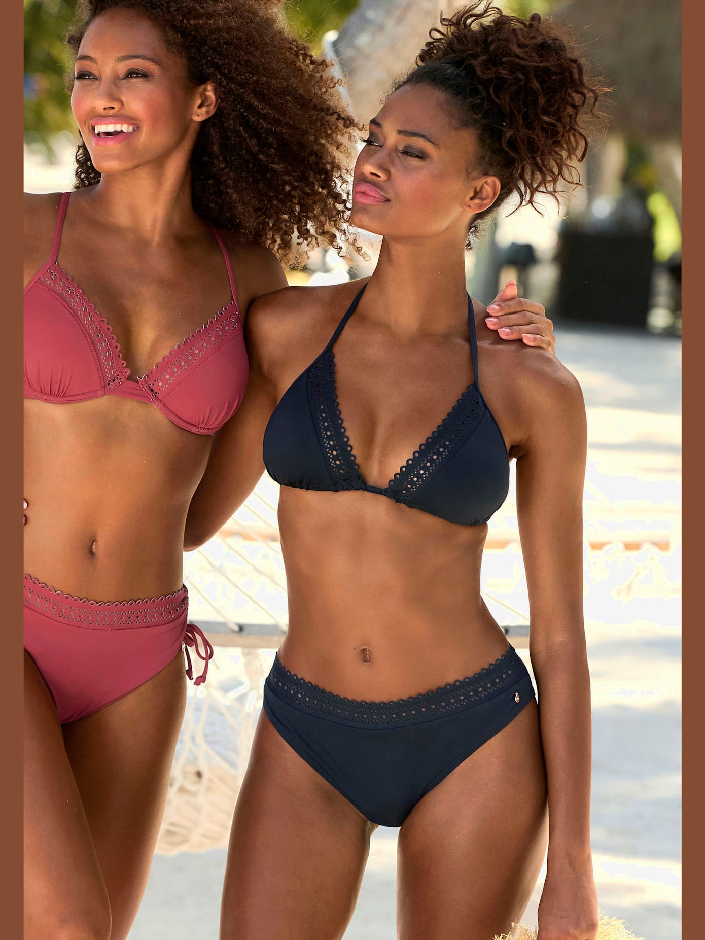 Bas de maillot de bain bord découpé au laser tendance