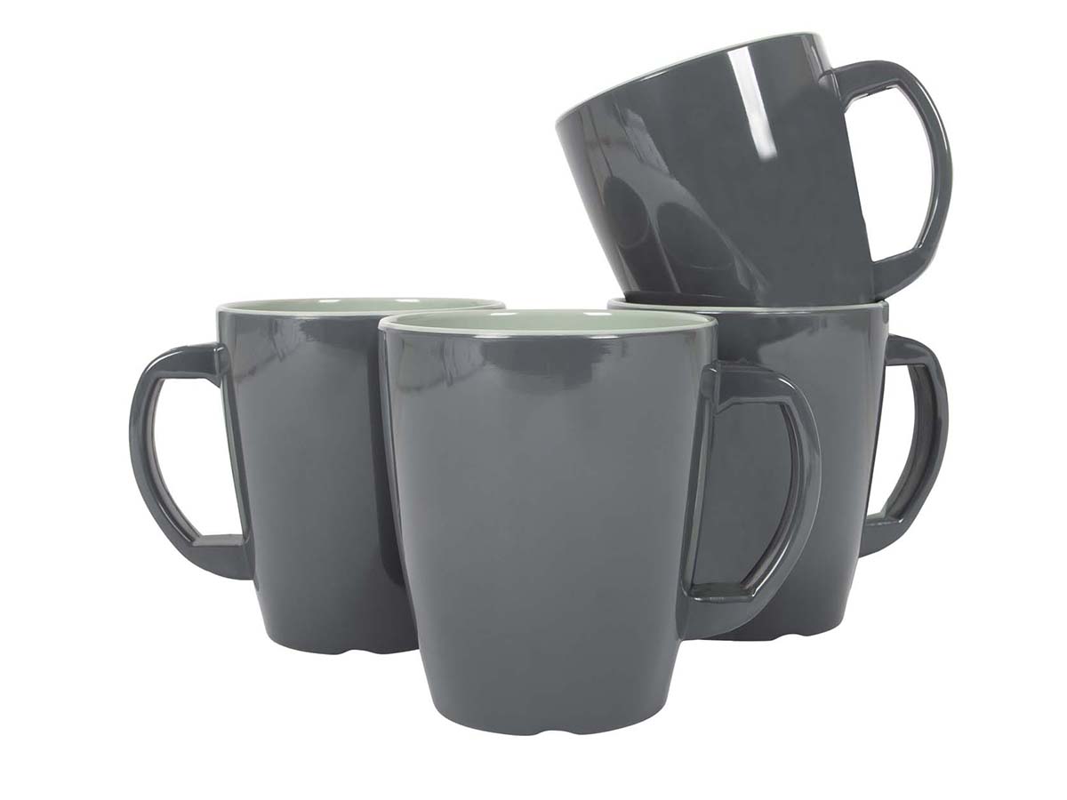Gimex Vivid Line set van 4 380 ml mokken - Green