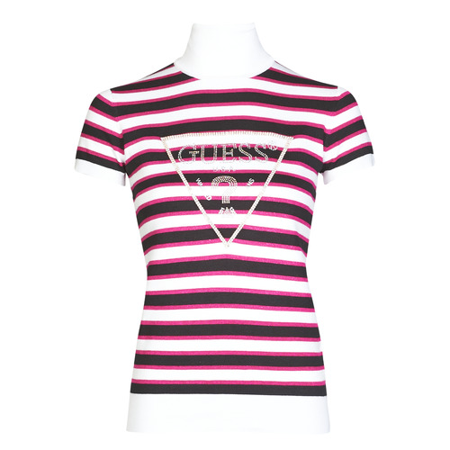 Guess - GERALDE TURTLE NECK - Noir / Blanc