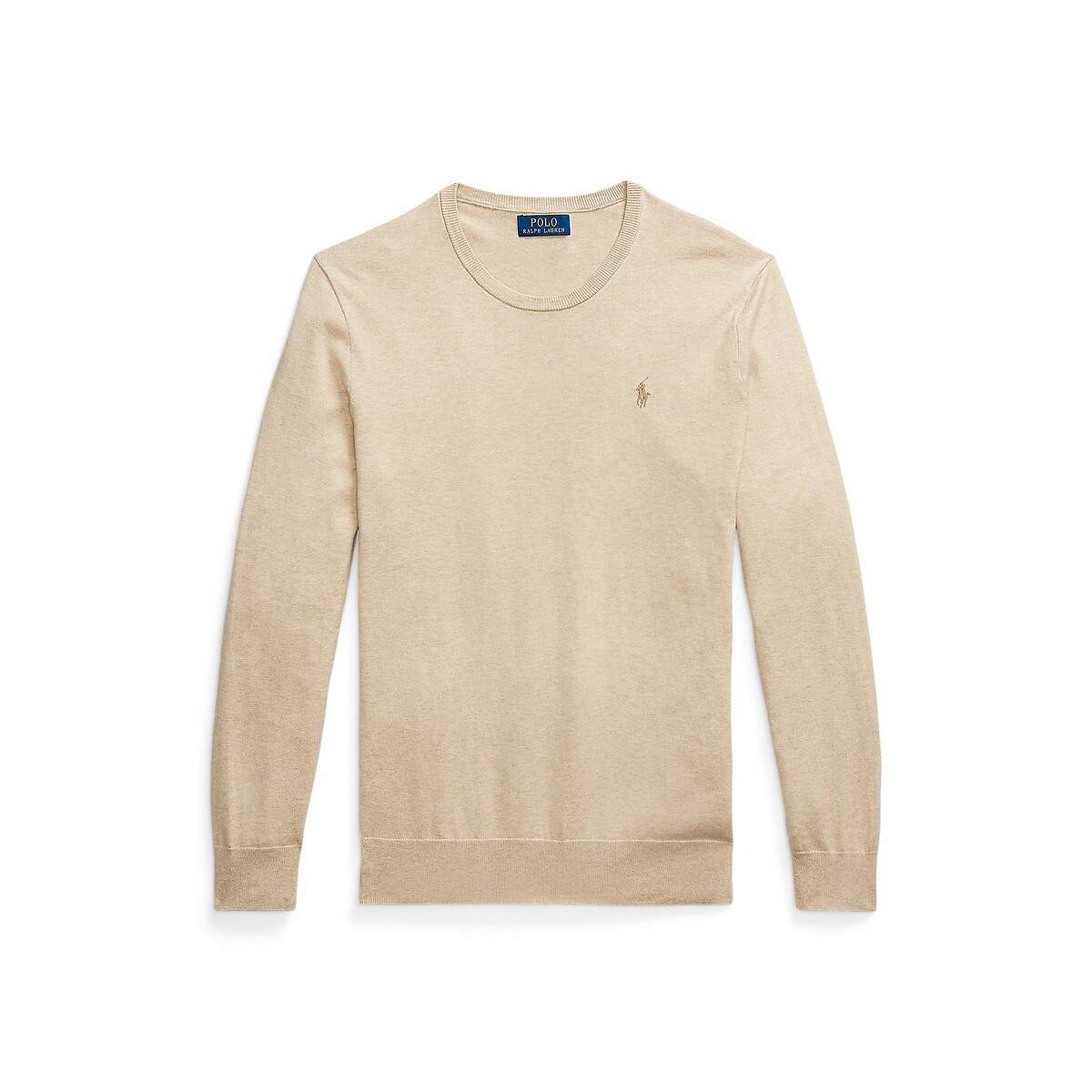 POLO RALPH LAUREN<br>Suéter de algodão com gola redonda