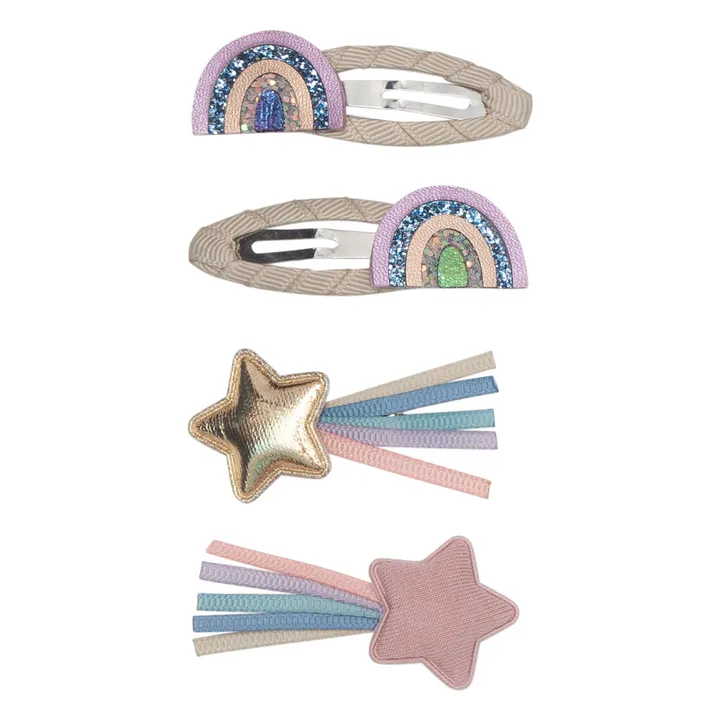 Mimi & Lula Lot 4 Barrettes O'Rainbow | Rose