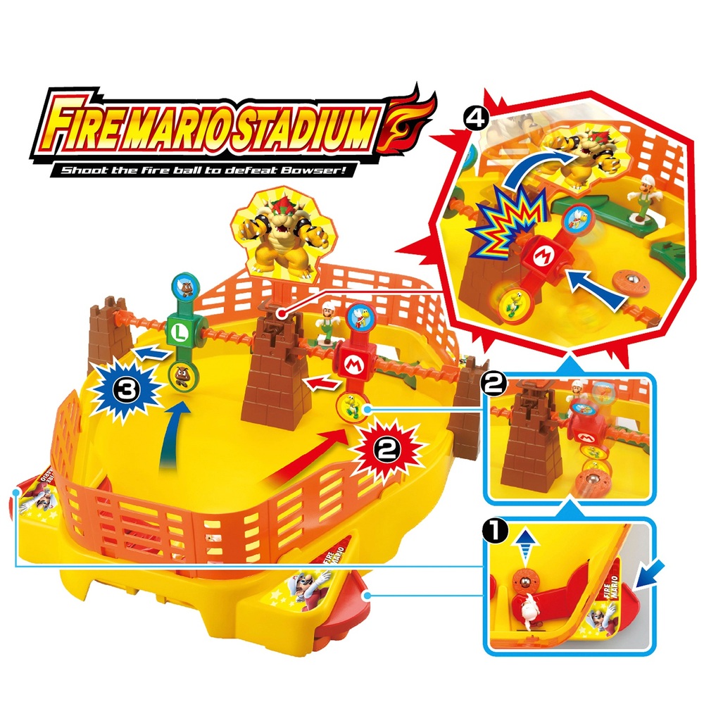 Super Mario Fire Mario Stadium Brettspiel
