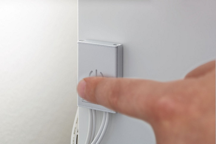 Commutateur tactile MaxLED IP20 144W gris H.8,5 x P.3 cm