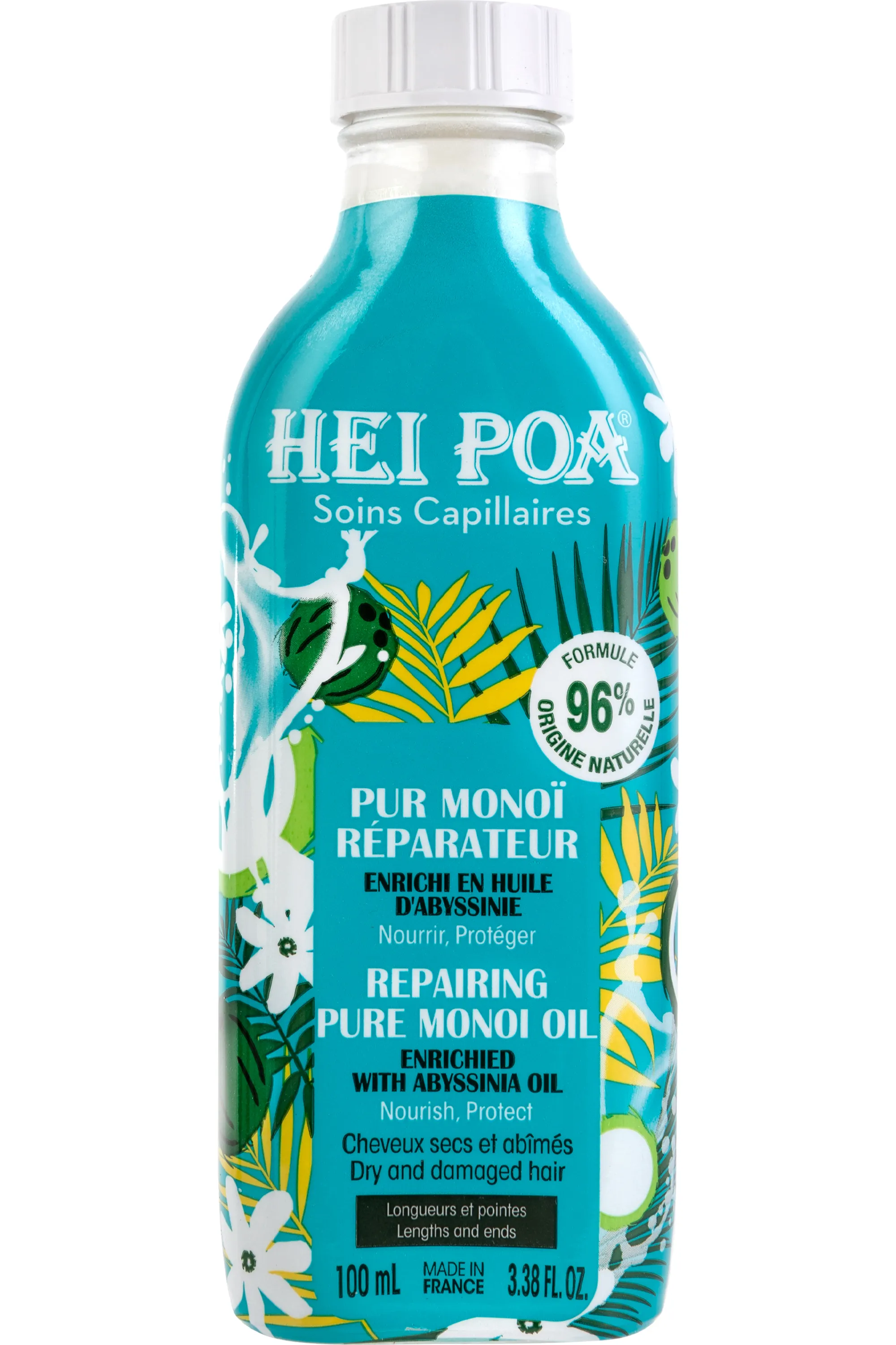 Hei Poa Soin capillaire réparateur pur monoï-100 ml