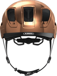 ABUS Hyban 2.0 cykelhjelm LED Chrome Rosé