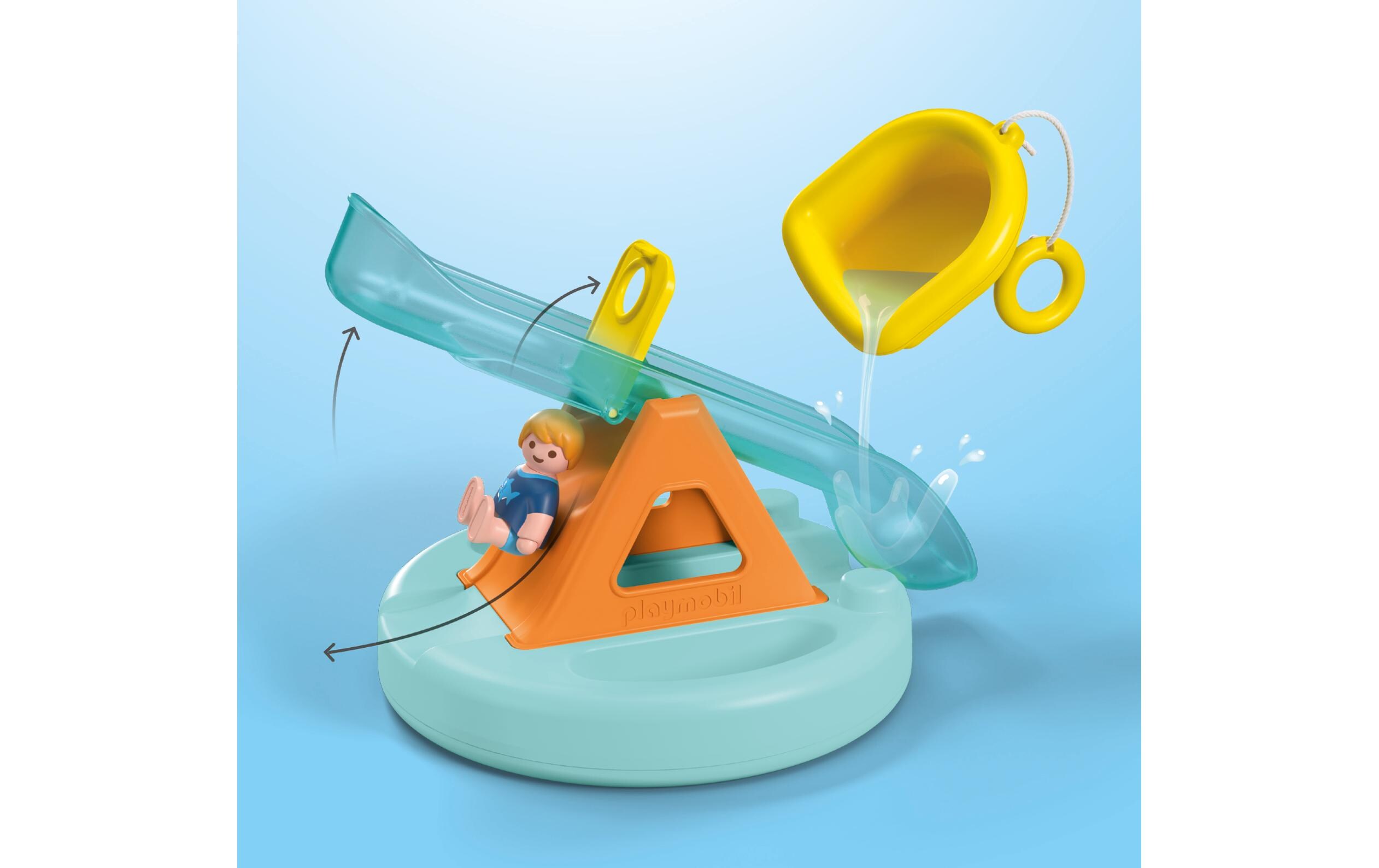 Junior AQUA: Badeinsel mit Wasserrutsche 71687Figuren-Set für Kinder
